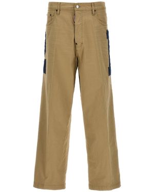 DSquared² Cotton Pants - Natural