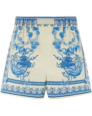 Versace 'Barocco' Shorts - Blue