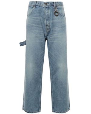 Celine Wide-Leg Denim Jeans - Blue
