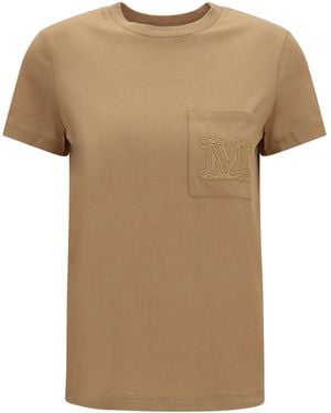 Max Mara Papaia T-Shirt - Natural