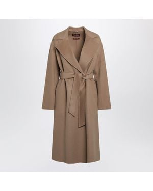 Max Mara Camel Belted Coat - Brown