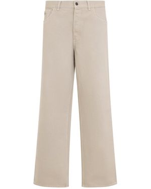 Prada Sand Loose-Fit Denim Jeans - Natural