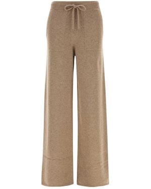 Max Mara Cappuccino Cashmere Fiabe Pant - Natural