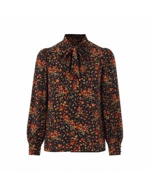 Gucci Printed Silk Shirt - Brown