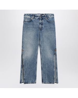 Loewe Mid- Cropped Flared Jeans - Blue