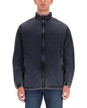 DIESEL Washed Casual Jacket - Blue