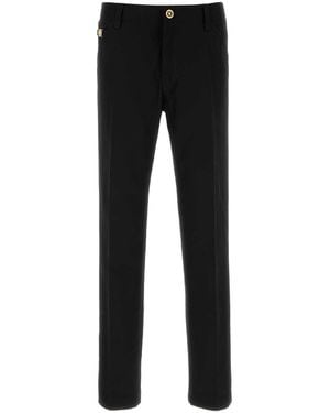 Versace Black Gabardine Chino Pant