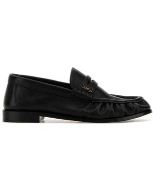 Saint Laurent Leather Le Loafers Loafers - Black