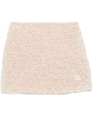 Moncler Minigonna Effetto Teddy - Natural