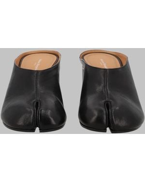 Maison Margiela Mules Tabi Leather - Gray