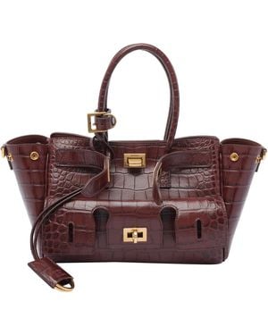 Balenciaga Mini Bel Air Carry All Bag - Red