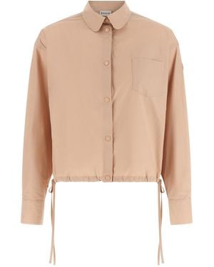 Moncler Cropped Shirt - Natural