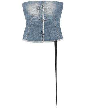 Rick Owens Stretch Cotton T-Shirt Set - Blue