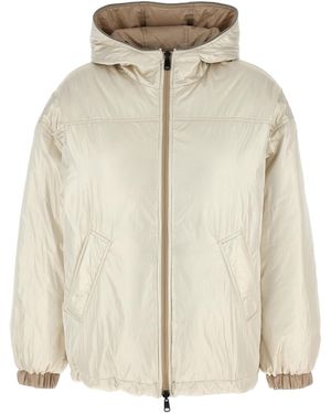 Brunello Cucinelli Polyester Full-Length Jacket Clothing - Natural