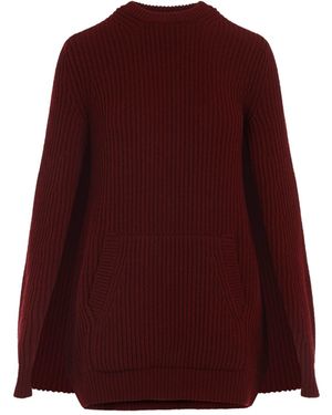 Max Mara Astoria Knit Mini Dress - Purple