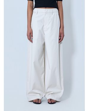 Lemaire Wide-Leg Tailored Pants - Blue