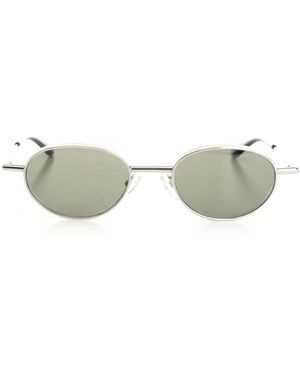 McQueen Mcqueen Oval Sunglasses - Metallic