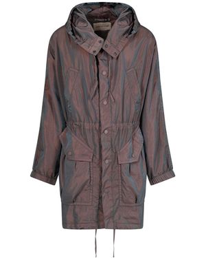 Dries Van Noten Voxer Parka Jacket - Gray