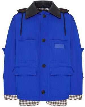 Loewe Technical Cordura Jacket With Layered Construction - Blue