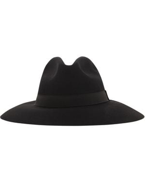 Fay Wool Felt Hat - Black