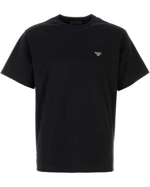 Prada Cotton T-Shirt For - Black