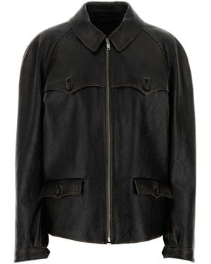 Prada Leather Jacket - Black