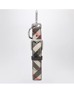 Burberry Check Keychain - Metallic