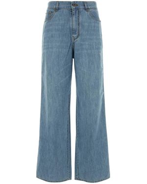 Miu Miu Light Chambray Jeans - Blue