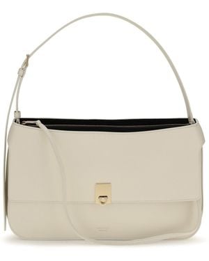 Ferragamo Cara Small Shoulder Bag Mascarpone - White