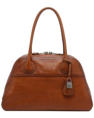 Miu Miu Vivant Handbag - Brown
