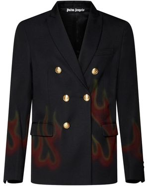 Palm Angels Fire Blazer - Black