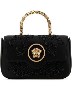 Versace Mini Top Handle Vitello - Black