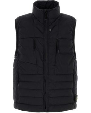 Stone Island Stretch Nylon Down Jacket - Black