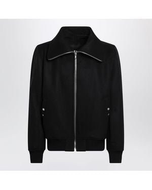 Rick Owens Dracuflight High-Neck Bomber Coat - Black
