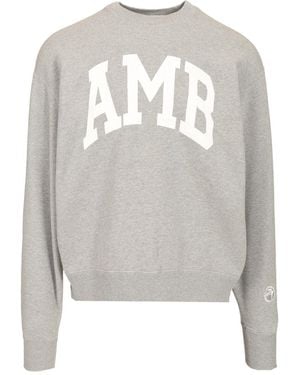 Ambush Crewneck Cotton Sweatshirt - Gray