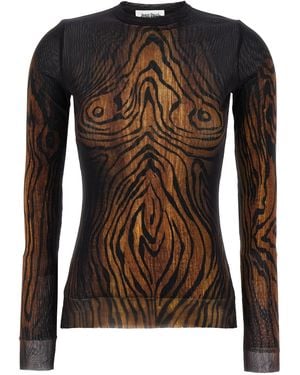 Jean Paul Gaultier Wood' Top - Brown