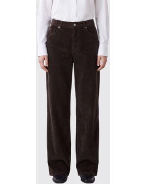 Loewe 5-Pocket Straight-Leg Corduroy Pants - Black