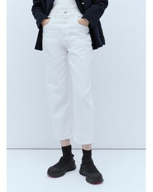 Moncler Cropped Jeans - White