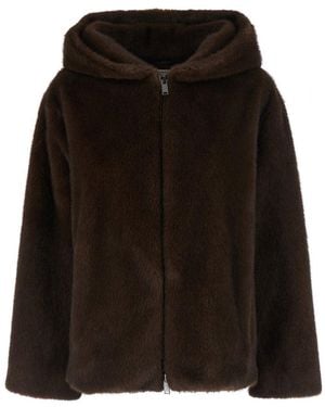 P.A.R.O.S.H. Jacket Tech Fabric Coat - Black
