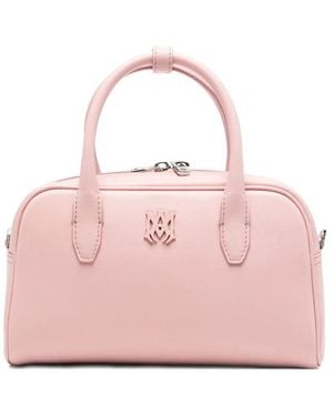 Amiri Ma-Plaque Leather Tote Bag - Pink