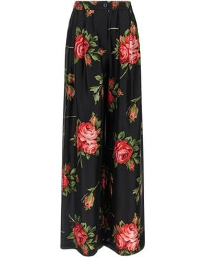 Dolce & Gabbana Dolce & Gabbana 'Bouquet Rose' Pants - Black