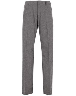 Etro Tailored Cashmere Blend Pants - Gray