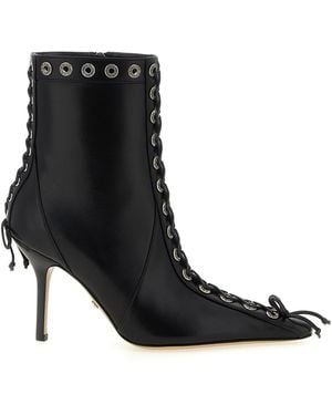 Mach & Mach Mach & Mach 'Crystalized Corset' Ankle Boots - Black