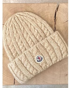 Moncler Neutrals Hats - Natural