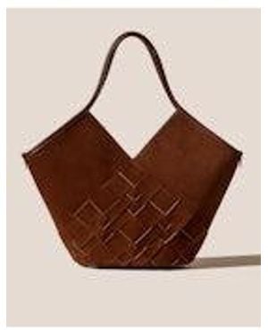 Hereu Coloma Suede Bag - Brown
