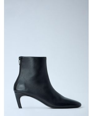 TOTEME Soft Nappa Ankle Boots - Blue
