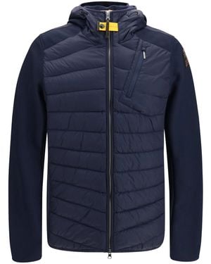 Parajumpers Jacket Nolan Hybrid With Hood - Blue