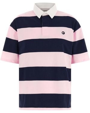 Coperni Striped Polo Shirt - Blue