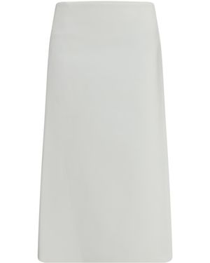 Rier Bonded Cotton Skirt - White