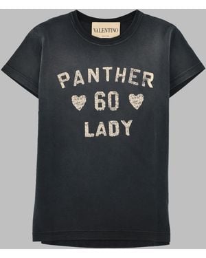 Valentino Panther 60 Lady Graphic T-Shirt - Black